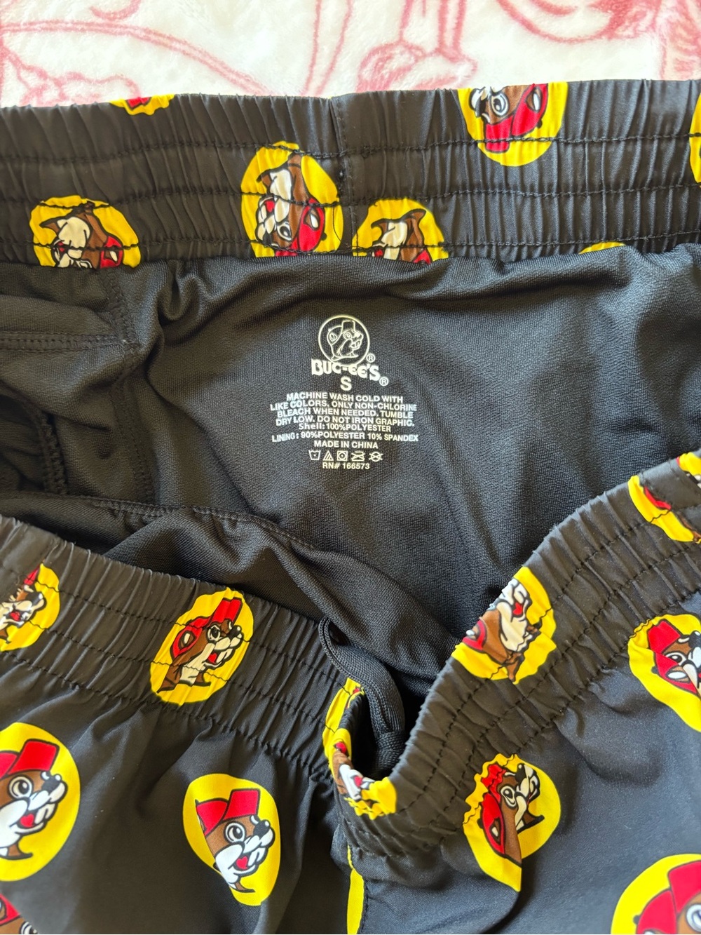 Buc-ee's Black Logo Track Shorts Small AND Logo Sticker - Picture 6 of 9